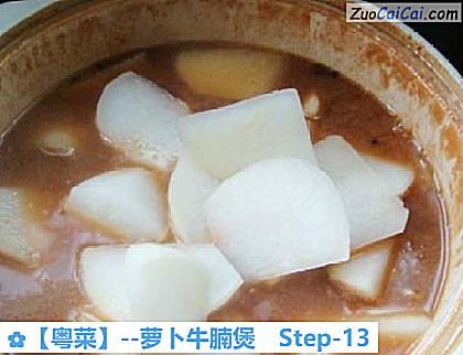萝卜牛腩煲做法第十三步骤