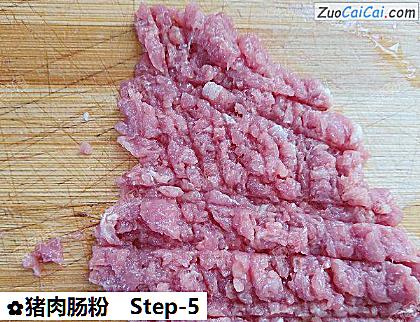 猪肉肠粉做法第五步骤