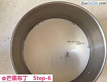 芒果布丁做法第六步骤