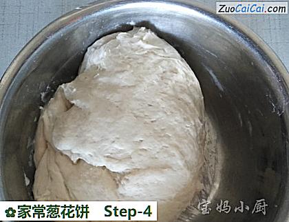 家常葱花饼做法第四步骤