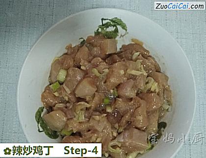 辣炒鸡丁做法第四步骤