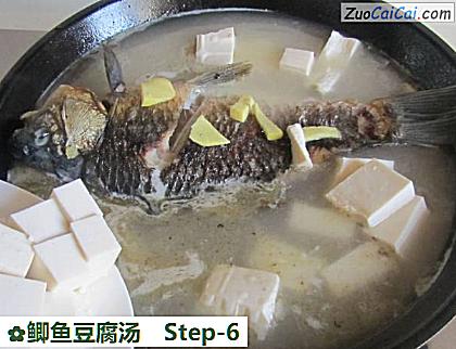 鲫鱼豆腐汤做法第六步骤