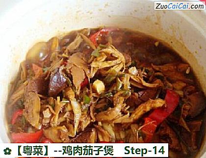 鸡肉茄子煲做法第十四步骤