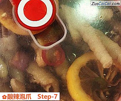 酸辣泡爪做法第七步骤