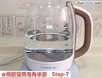 桃胶雪燕皂角米羹做法第七步骤