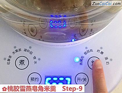 桃胶雪燕皂角米羹做法第九步骤