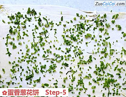 蛋香葱花饼做法第五步骤