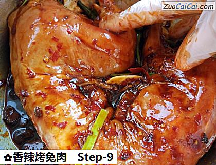 香辣烤兔肉做法第九步骤