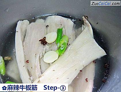 麻辣牛板筋做法第三步骤