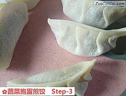 蔬菜抱蛋煎饺做法第三步骤