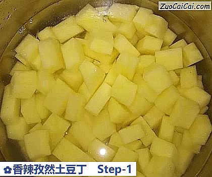 香辣孜然土豆丁做法第一步骤
