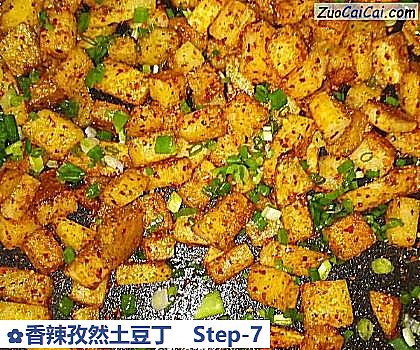 香辣孜然土豆丁做法第七步骤