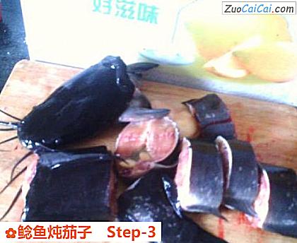 鲶鱼炖茄子做法第三步骤