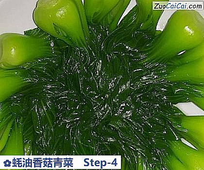 蚝油香菇青菜做法第四步骤