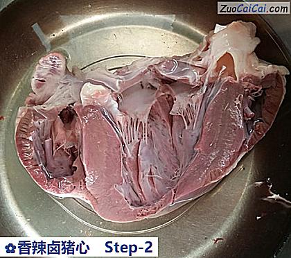 香辣卤猪心做法第二步骤