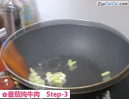 番茄炖牛肉做法第三步骤
