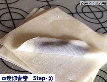 迷你春卷做法第二步骤