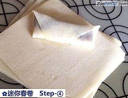 迷你春卷做法第四步骤