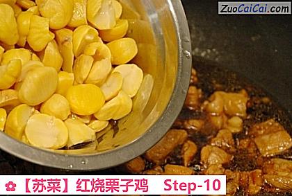 红烧栗子鸡做法第十步骤