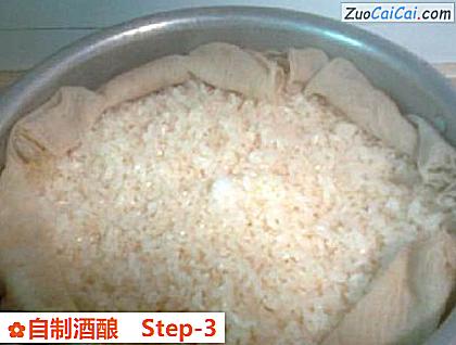 自制酒酿做法第三步骤