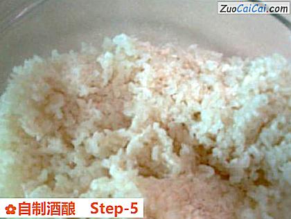 自制酒酿做法第五步骤