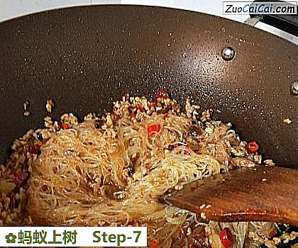 蚂蚁上树做法第七步骤