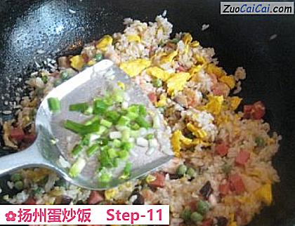 扬州蛋炒饭做法第十一步骤