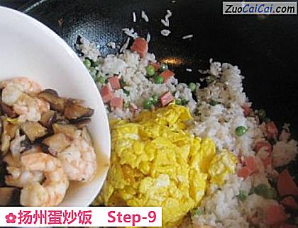 扬州蛋炒饭做法第九步骤