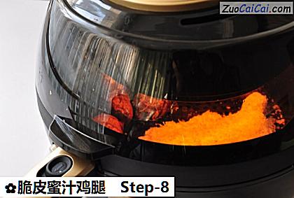 脆皮蜜汁鸡腿做法第八步骤