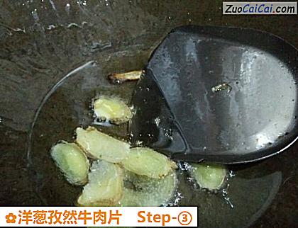 洋葱孜然牛肉片做法第三步骤