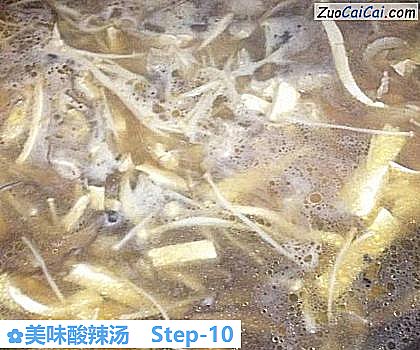 美味酸辣汤做法第十步骤