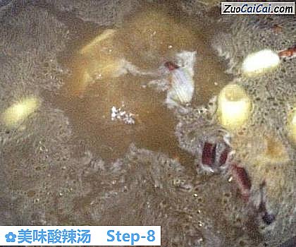 美味酸辣汤做法第八步骤