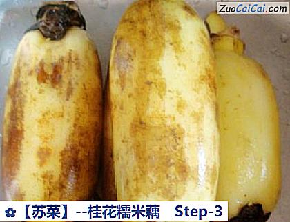 桂花糯米藕做法第三步骤