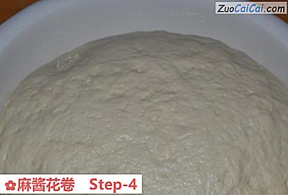 麻酱花卷做法第四步骤