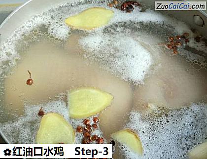 红油口水鸡做法第三步骤