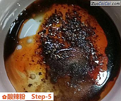 酸辣粉做法第五步骤