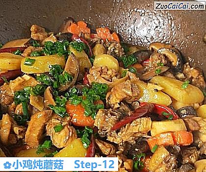 小鸡炖蘑菇做法第十二步骤