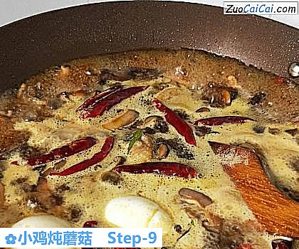 小鸡炖蘑菇做法第九步骤