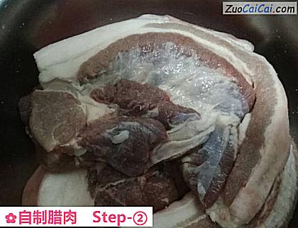 自制腊肉做法第二步骤
