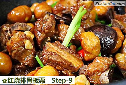 红烧排骨板栗做法第九步骤