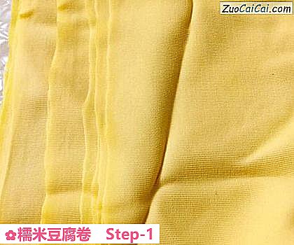 糯米豆腐卷做法第一步骤