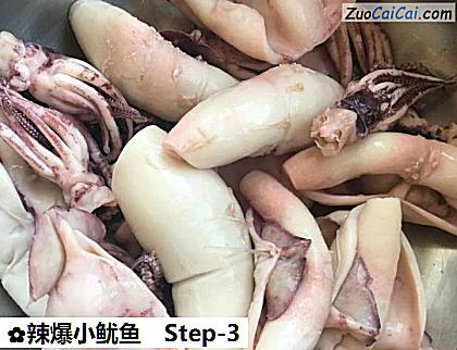 辣爆小鱿鱼做法第三步骤