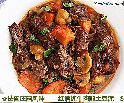 红酒炖牛肉配土豆泥做法第十七步骤