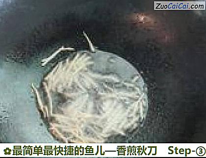 最简单最快捷的鱼儿—香煎秋刀做法第三步骤