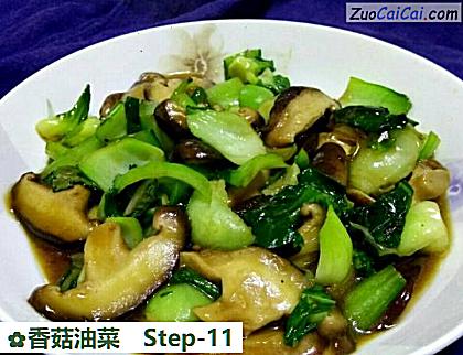 香菇油菜成品图1