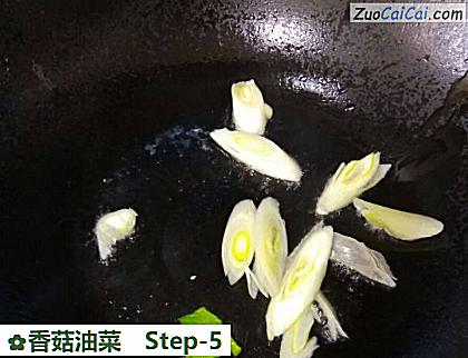 香菇油菜做法第五步骤