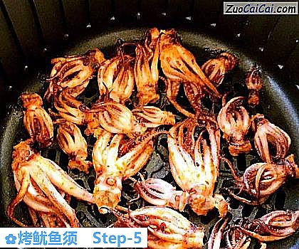烤鱿鱼须做法第五步骤