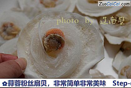 蒜蓉粉丝扇贝做法第一步骤