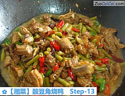 酸豆角烧鸭做法第十三步骤