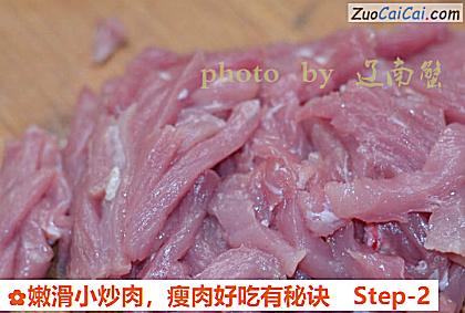 瘦肉好吃有秘诀做法第二步骤
